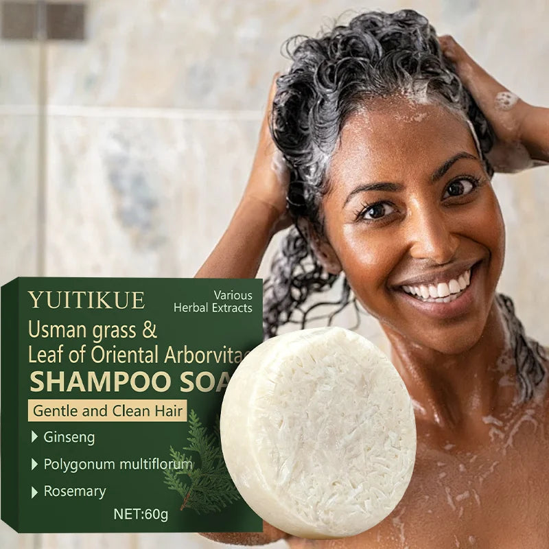Cypress Leaves Ginseng and Rosemary Shampoo Bar 60g