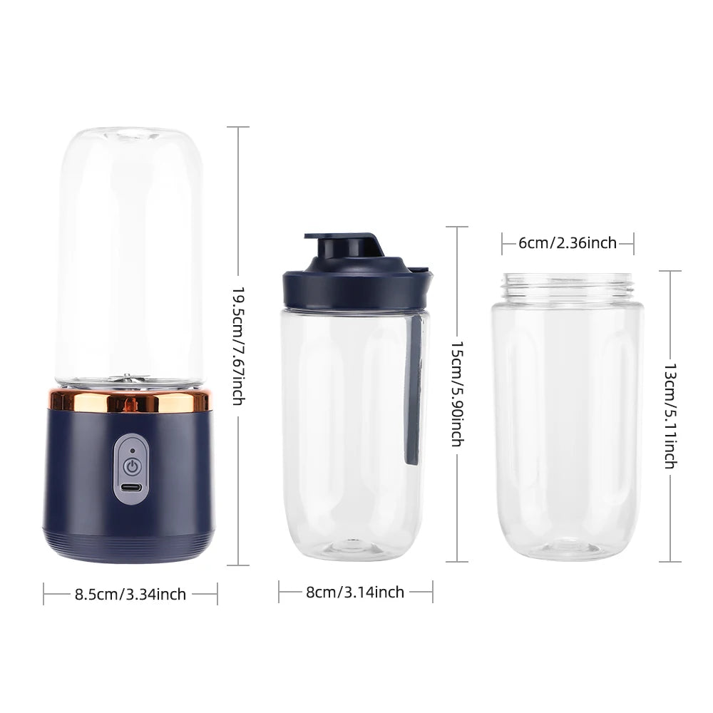 Portable Wireless Electric Juicer Cup for Fresh Fruit Smoothies
