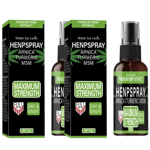 Hemp Extract Spray with Arnica Turmeric and MSM Relief Cream
