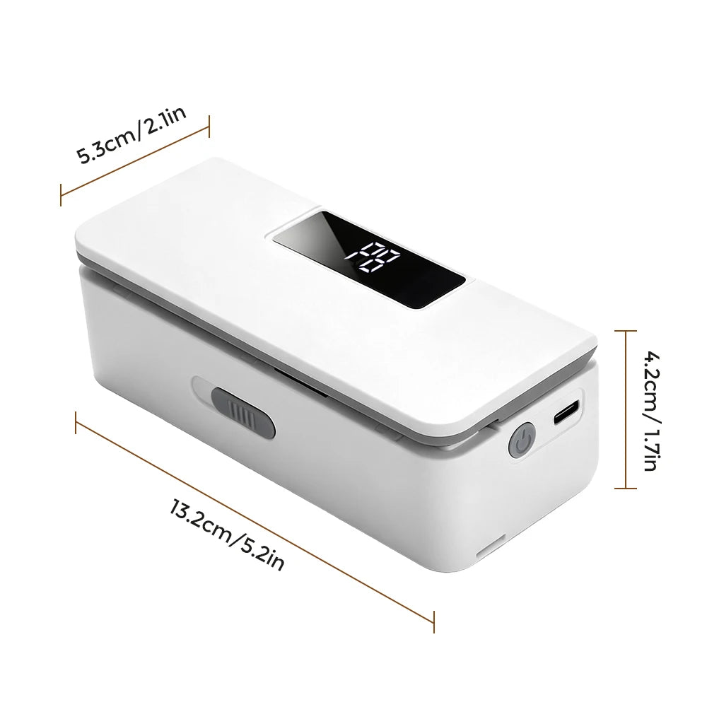 Portable Rechargeable Mini Bag Sealer with Cutter - 18