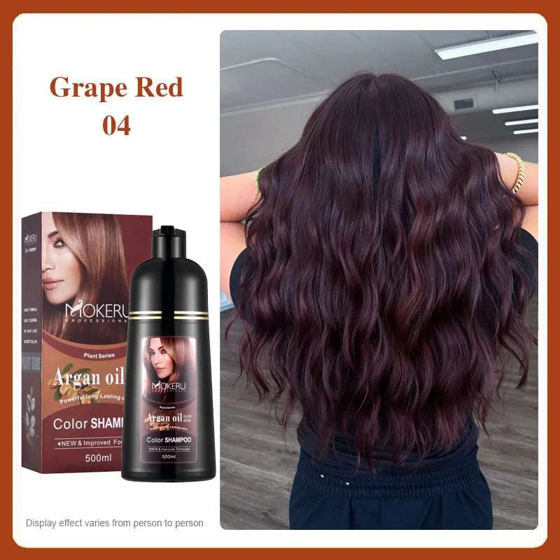 Organic Ginger Hair Blackening Shampoo 500ml Permanent Color Dye