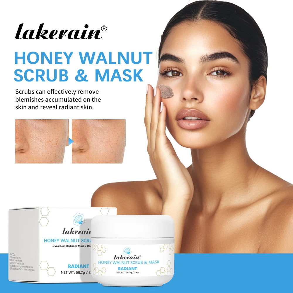 Honey Walnut Exfoliating Facial Scrub and Mask