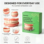 Snap-On Silicone Cosmetic Dentures for Instant Realistic Smile