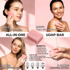 Handmade Sakura Soap Moisturizing Floral Scent Bar for Face and Body