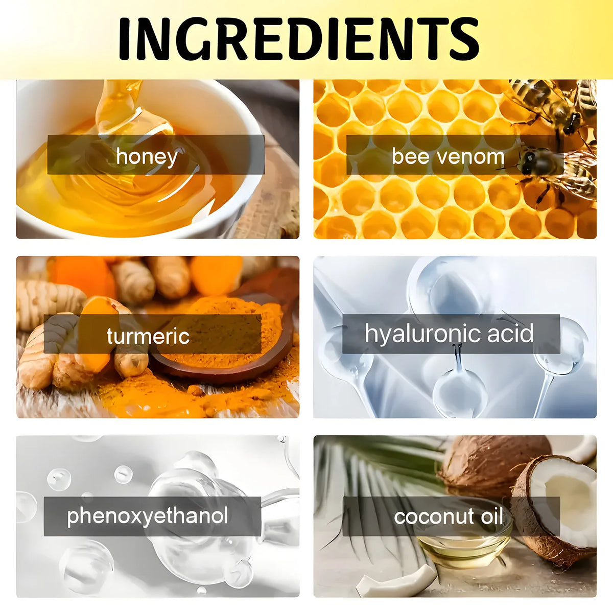 Bee Venom Turmeric Belly Firming Cream Moisturizing Body Treatment