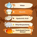 YUITIKUE Coconut Self Tanner Lotion Medium Bronze Sunless Tanning Cream