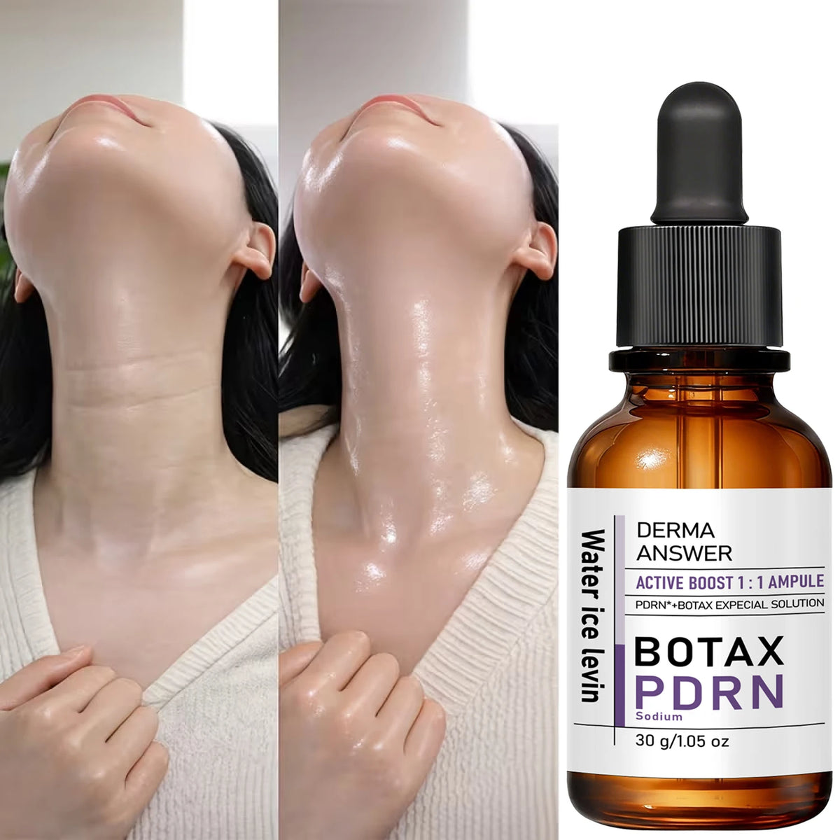 Water Ice Levin PDRN Botax Face Serum Moisturizing Brightening Oil