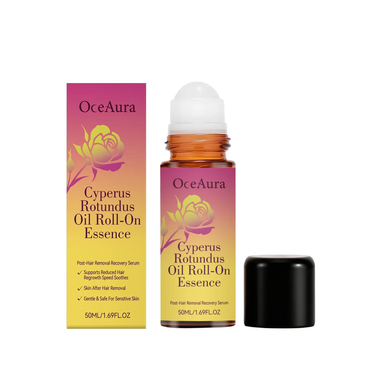 Cyperus Rotundus Roll-On Essence for Post-Hair Removal Skin Soothing - 16