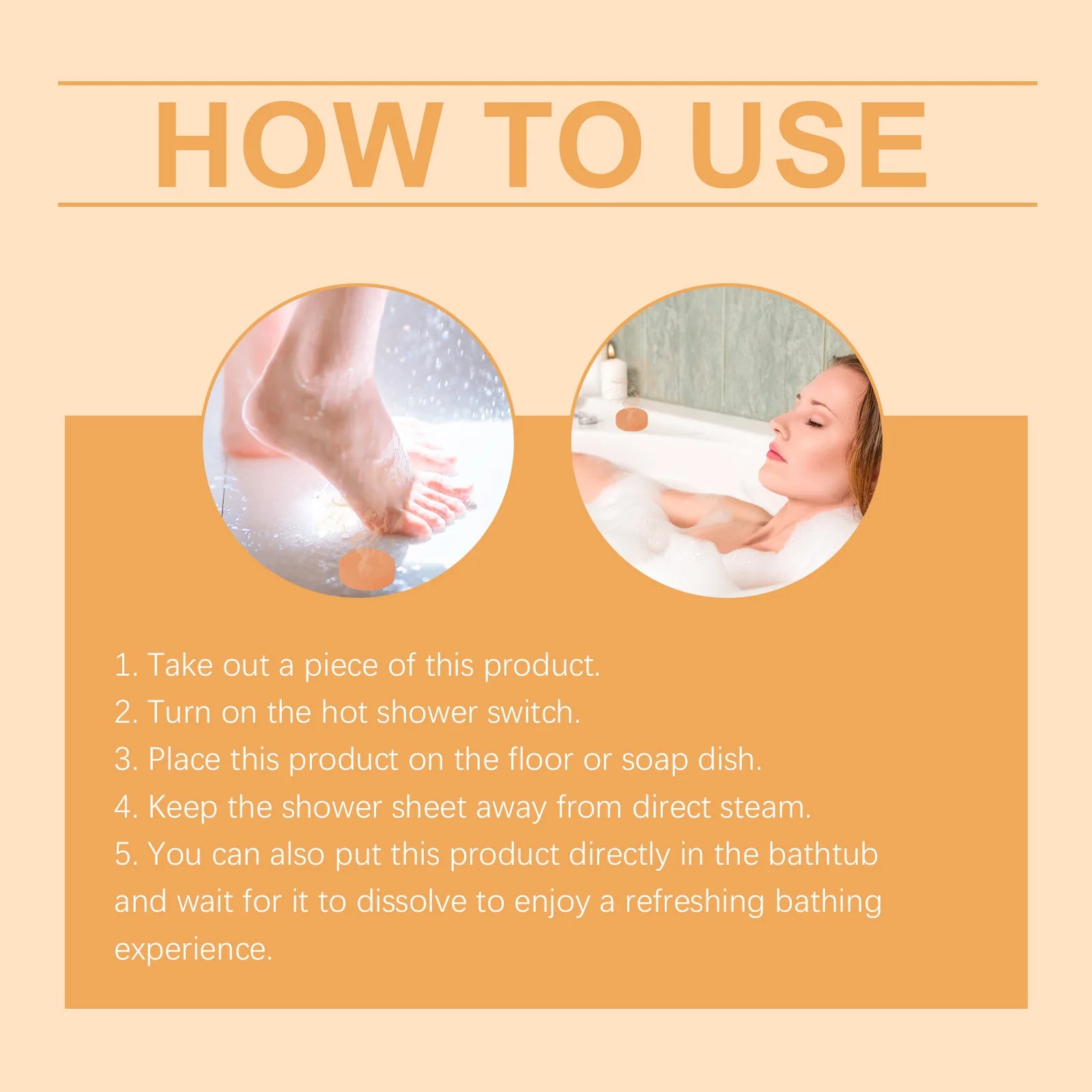 8 Piece Aromatherapy Shower Steamer Tablet Set for Relaxation - 4