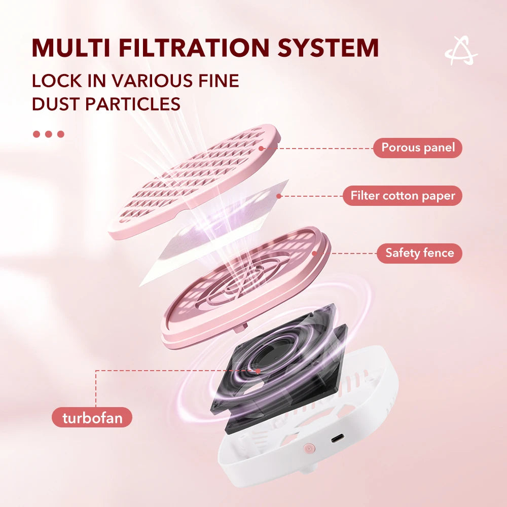 Portable USB Nail Dust Collector and Manicure Vacuum