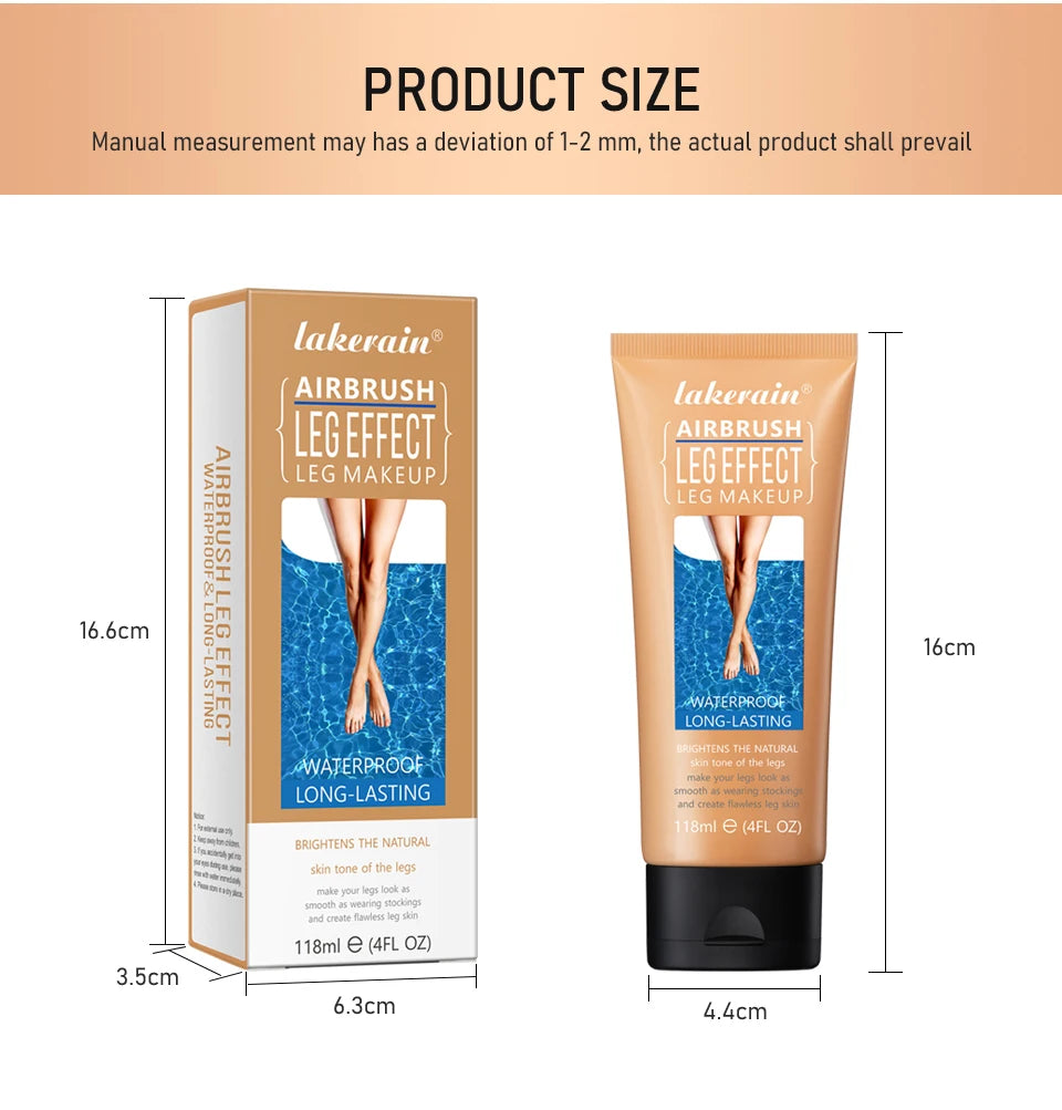 Waterproof Body Foundation and Leg Concealer with Applicator Glove - 16