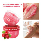 Raspberry Vanilla Sugar Body Scrub for Exfoliation