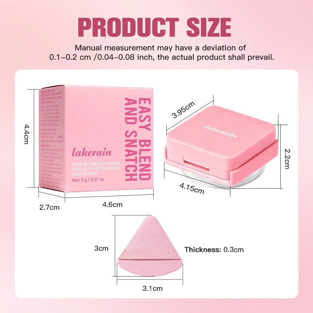 Matte Finish Oil-Control Pressed Powder with Mirror - 16