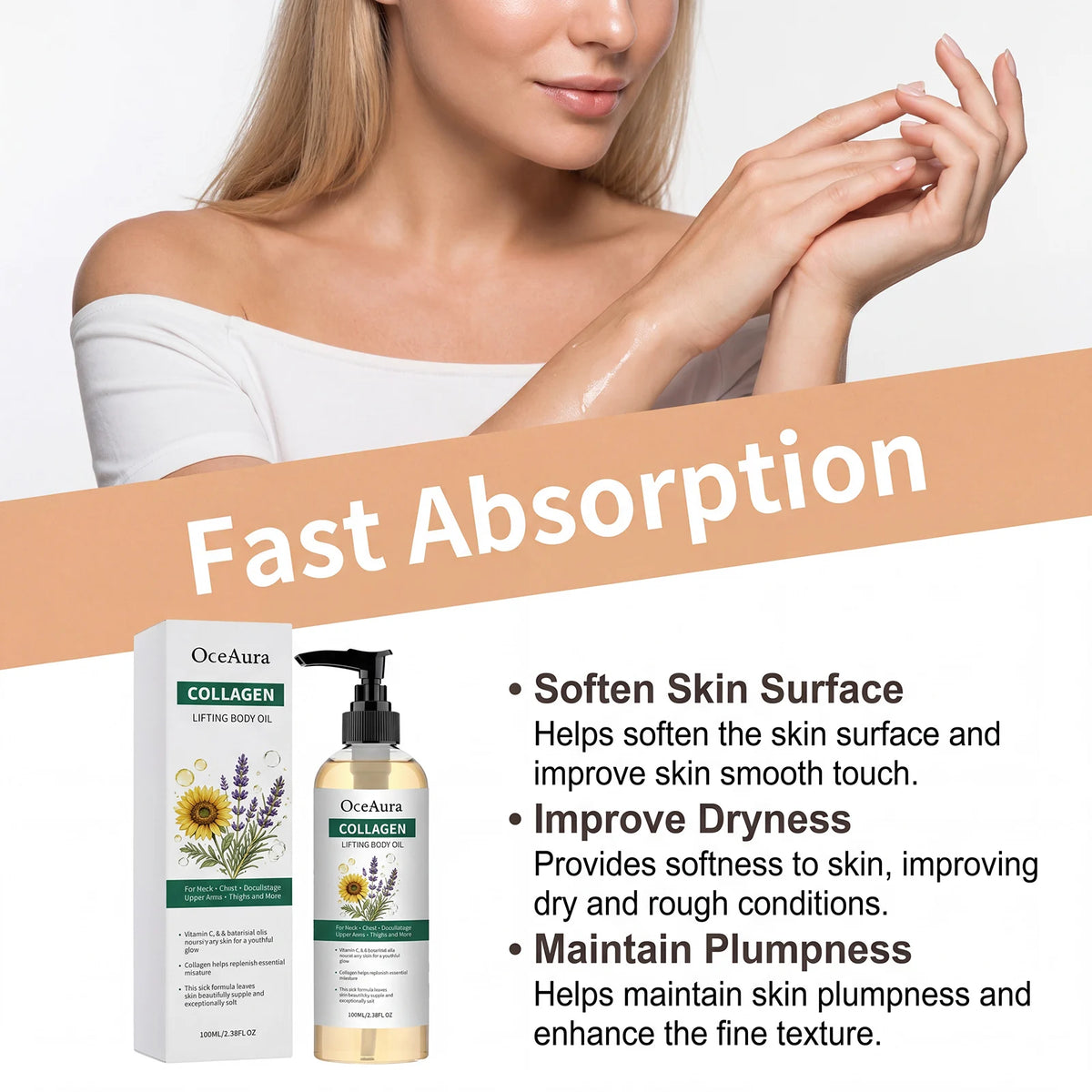 Collagen Nourishing Body Oil for Smooth Skin