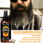 Beard Grooming Spray Moisturizing and Nourishing Serum for Men 2 Pack