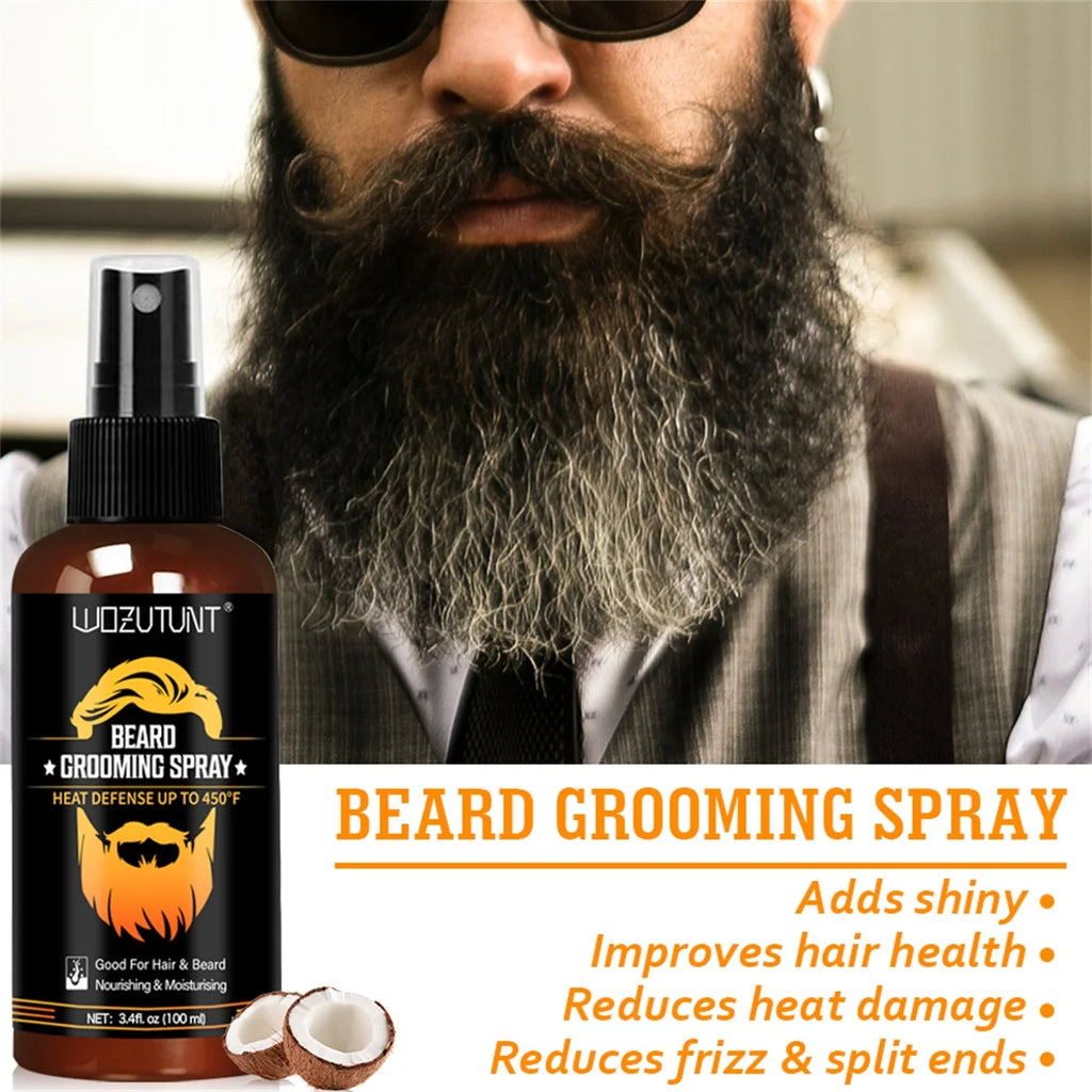 Beard Grooming Spray Moisturizing and Nourishing Serum for Men 2 Pack