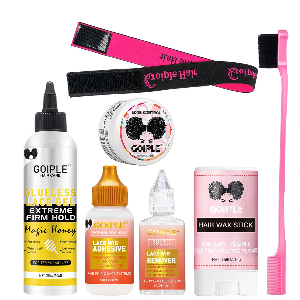 Goiple Wig Styling Kit Lace Glue Wax Stick and Edge Control Set