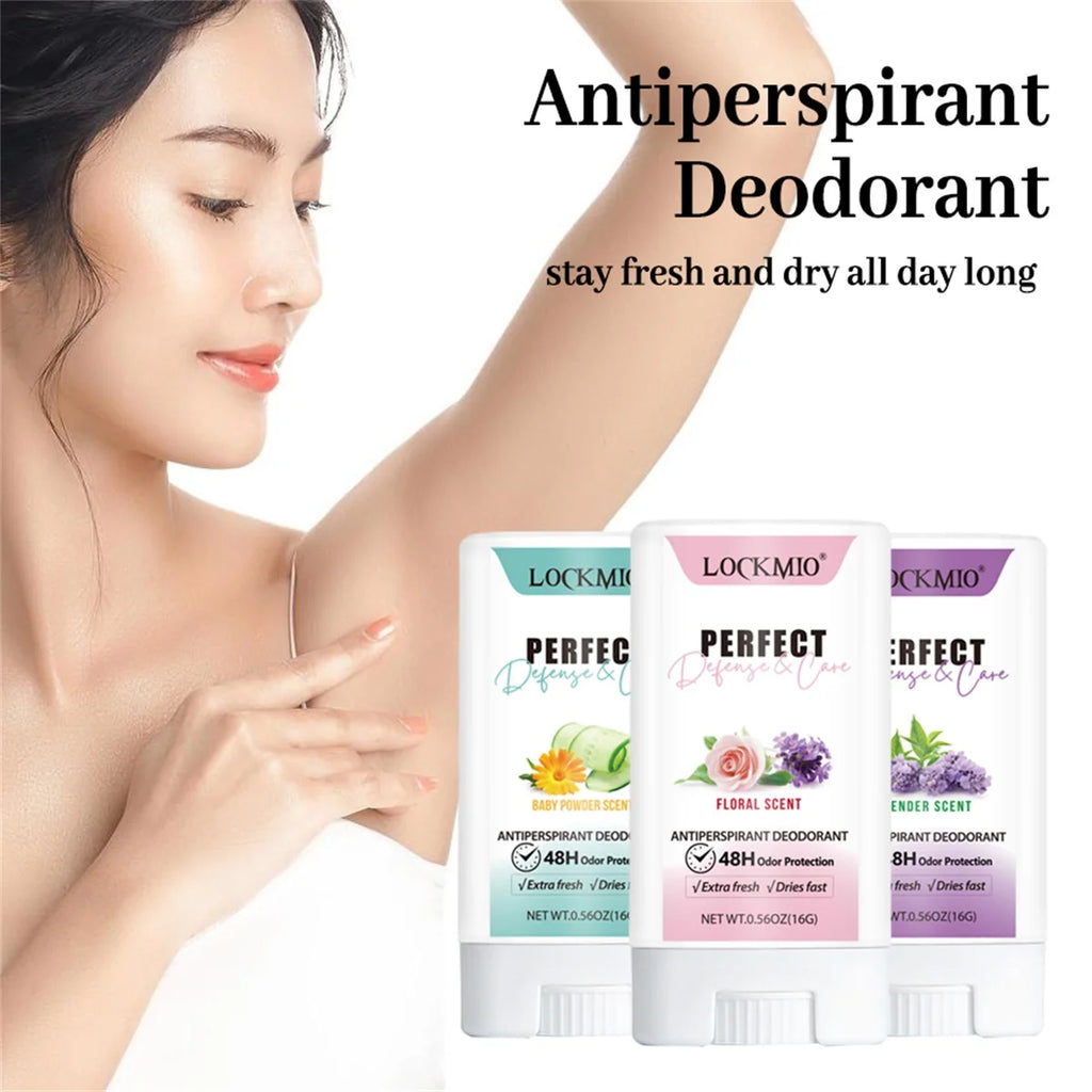 Lockmio Antiperspirant Deodorant Stick Floral Scent 48H Odor Protection