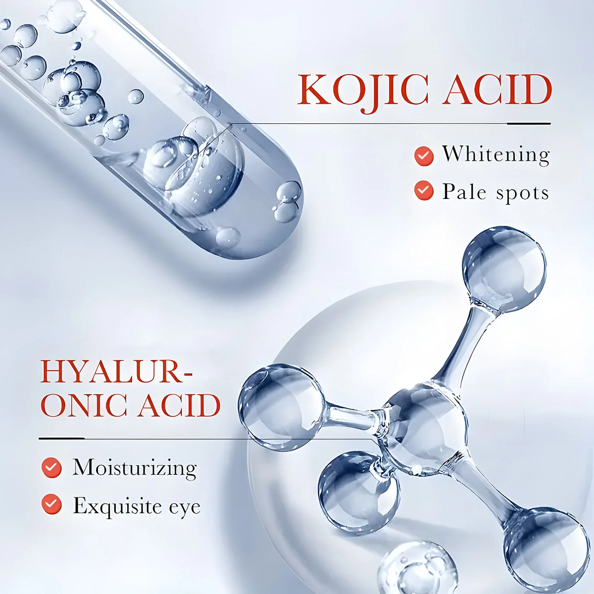 Kojic Acid Eye Cream for Dark Circles and Anti Aging Eye Bags