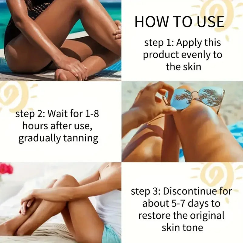 Carrot Tanning Gel Self Tanner and Bronzer for Natural Sunless Glow - 4