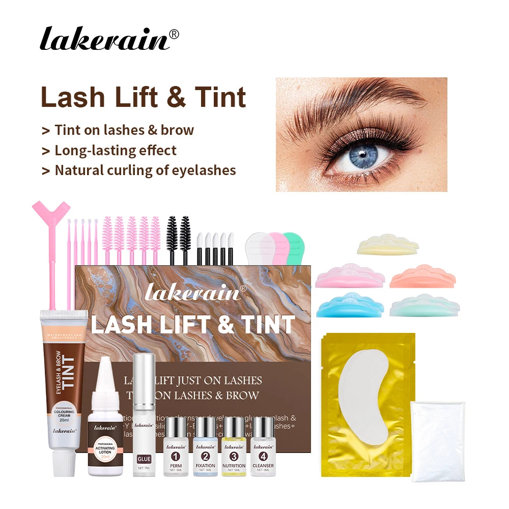 Professional Lash Lift and Eyebrow Tinting Kit