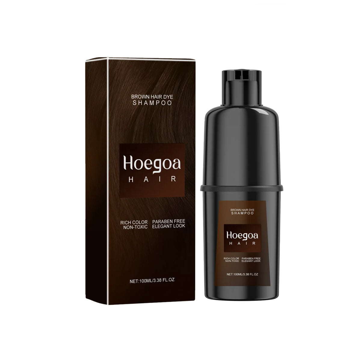 Instant Hair Color Dye Shampoo for Nourishing and Gray Coverage