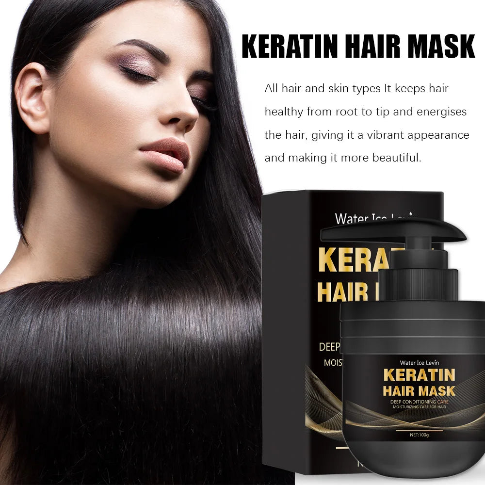 Keratin Hair Mask 100g Repairing Treatment for Damaged Frizzy Hair