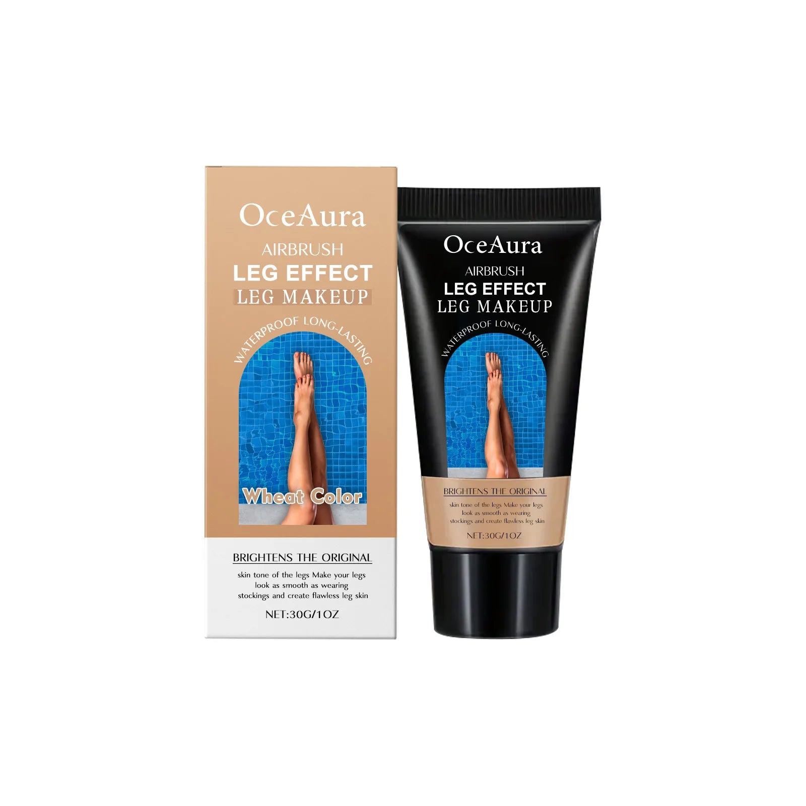 Waterproof Leg Foundation and Self Tanning Concealer Cream - 15