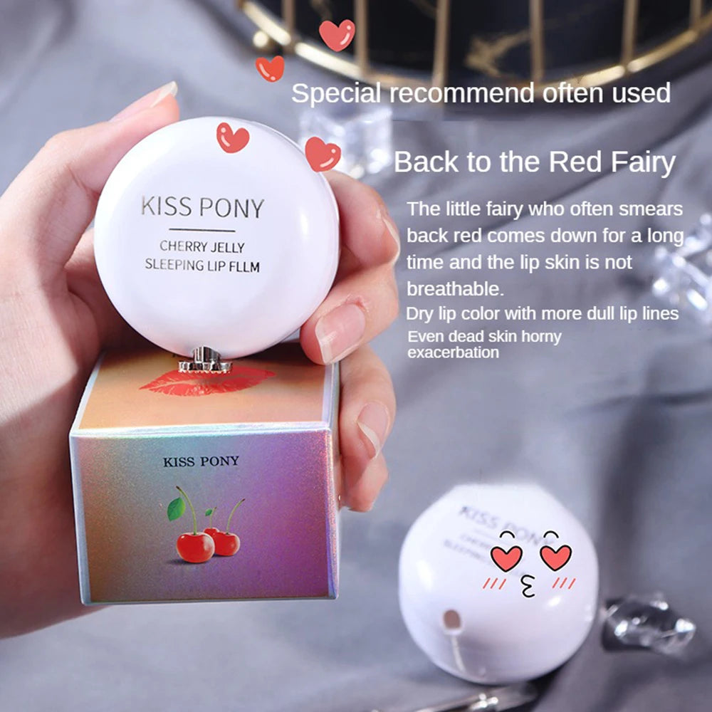 Kiss Pony Cherry Jelly Lip Mask Moisturizing Lip Treatment - 2