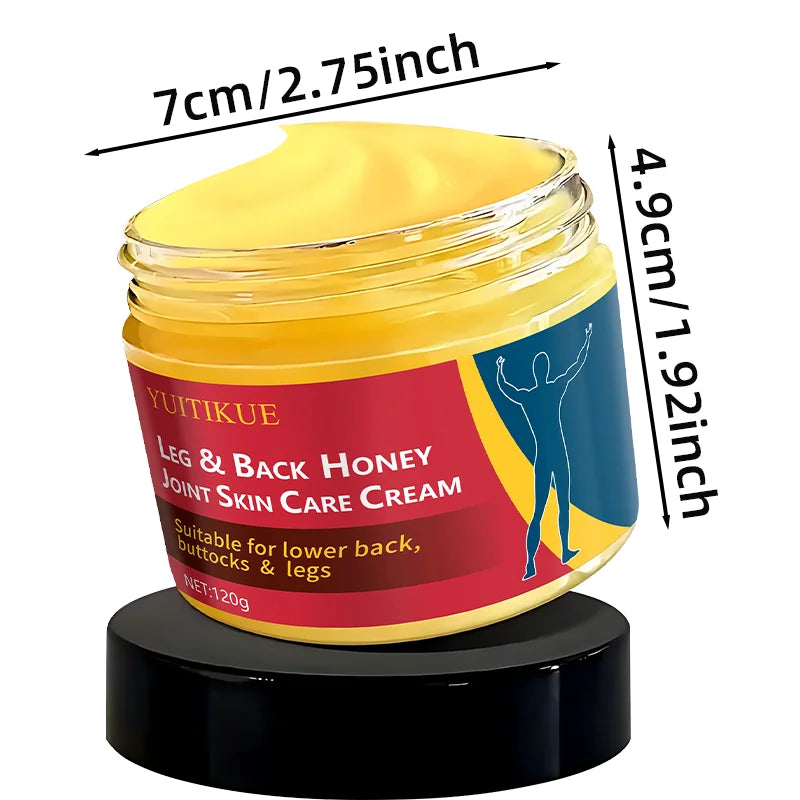 YUITIKUE Honey Joint Massage Cream for Leg and Back Care 120g