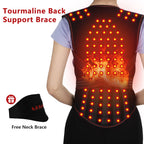 Self-Heating Magnetic Back and Shoulder Support Brace