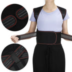 Self-Heating Magnetic Back and Shoulder Support Brace