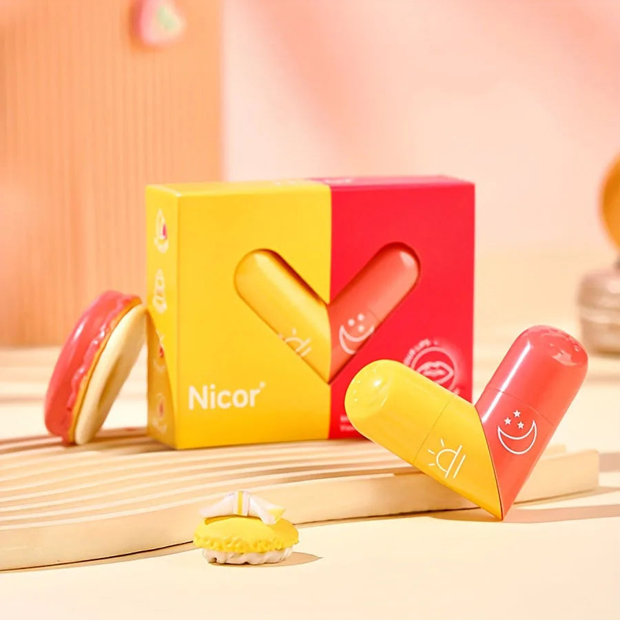 Nicor Double Head Lip Balm Moisturizing Lip Care Treatment - 1