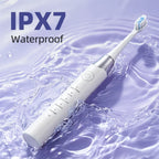 Rechargeable Electric Sonic Toothbrush with 5 Modes and Smart Timer