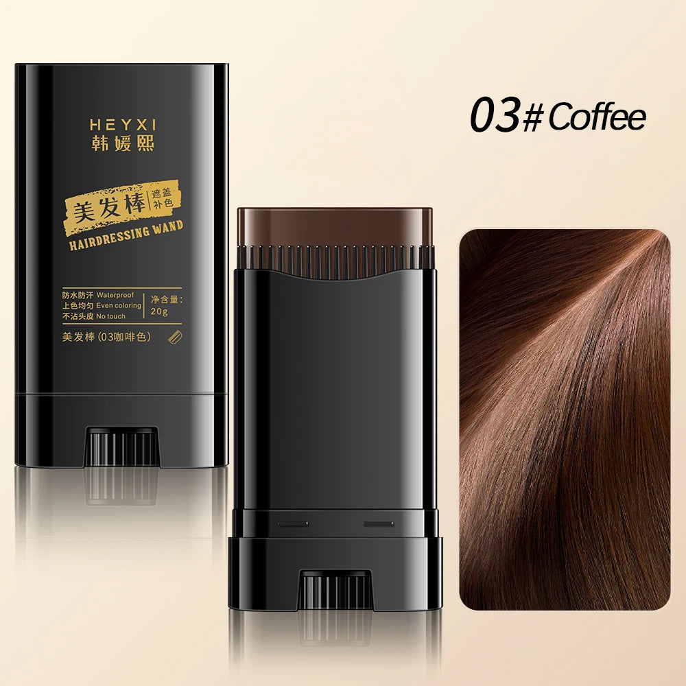 Waterproof Hair Dye Stick for Gray Hair Coverage