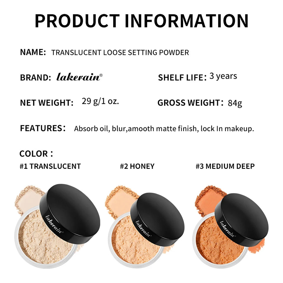 Translucent Matte Loose Setting Powder for Oil Control - 15