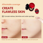 Long-Lasting Full Coverage Cushion Foundation with Sun Protection