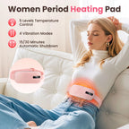 Cordless Menstrual Heating Pad with Vibration Massage