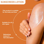 Water Ice Levin Collagen Sunscreen SPF50 PA+++ Hydrating Body Sun Care