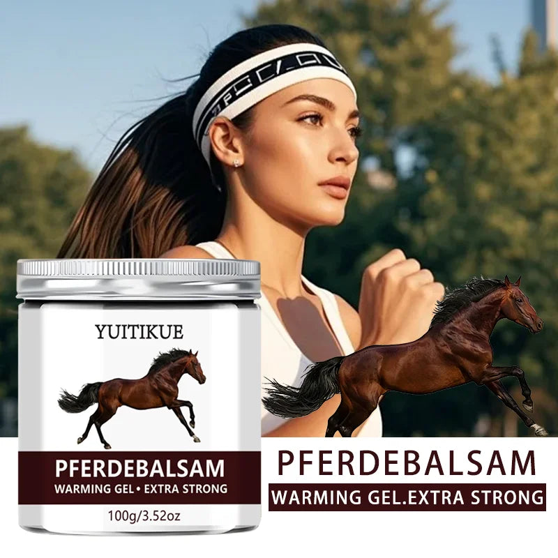 YUITIKUE Pferdebalsam Warming Gel Extra Strong Muscle Relief Balm 100g - 6