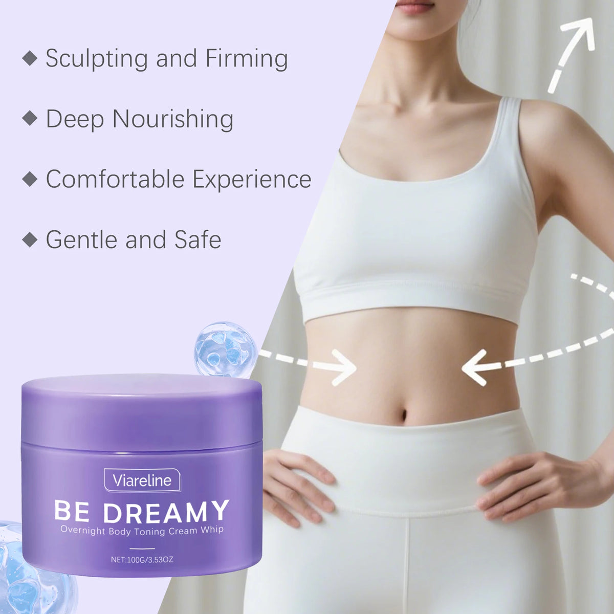 Firming and Toning Body Cream for Sculpting and Smoothing