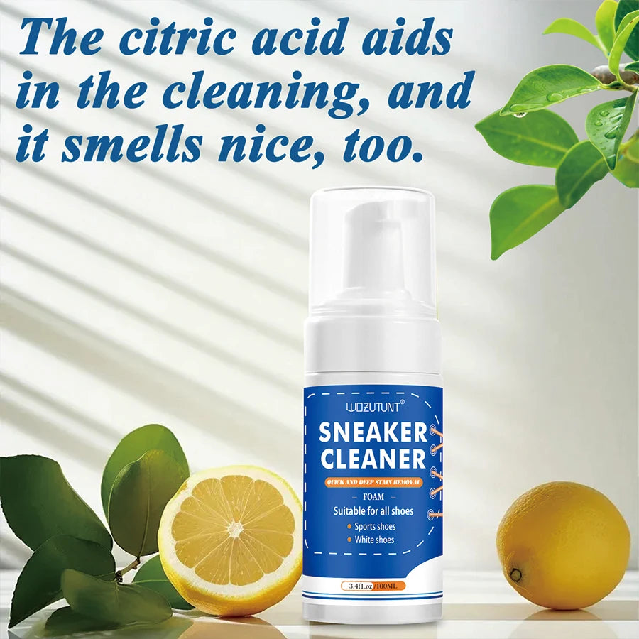 Sneaker Cleaner Kit Shoe Cleaning Foam Set for Canvas Leather and Suede