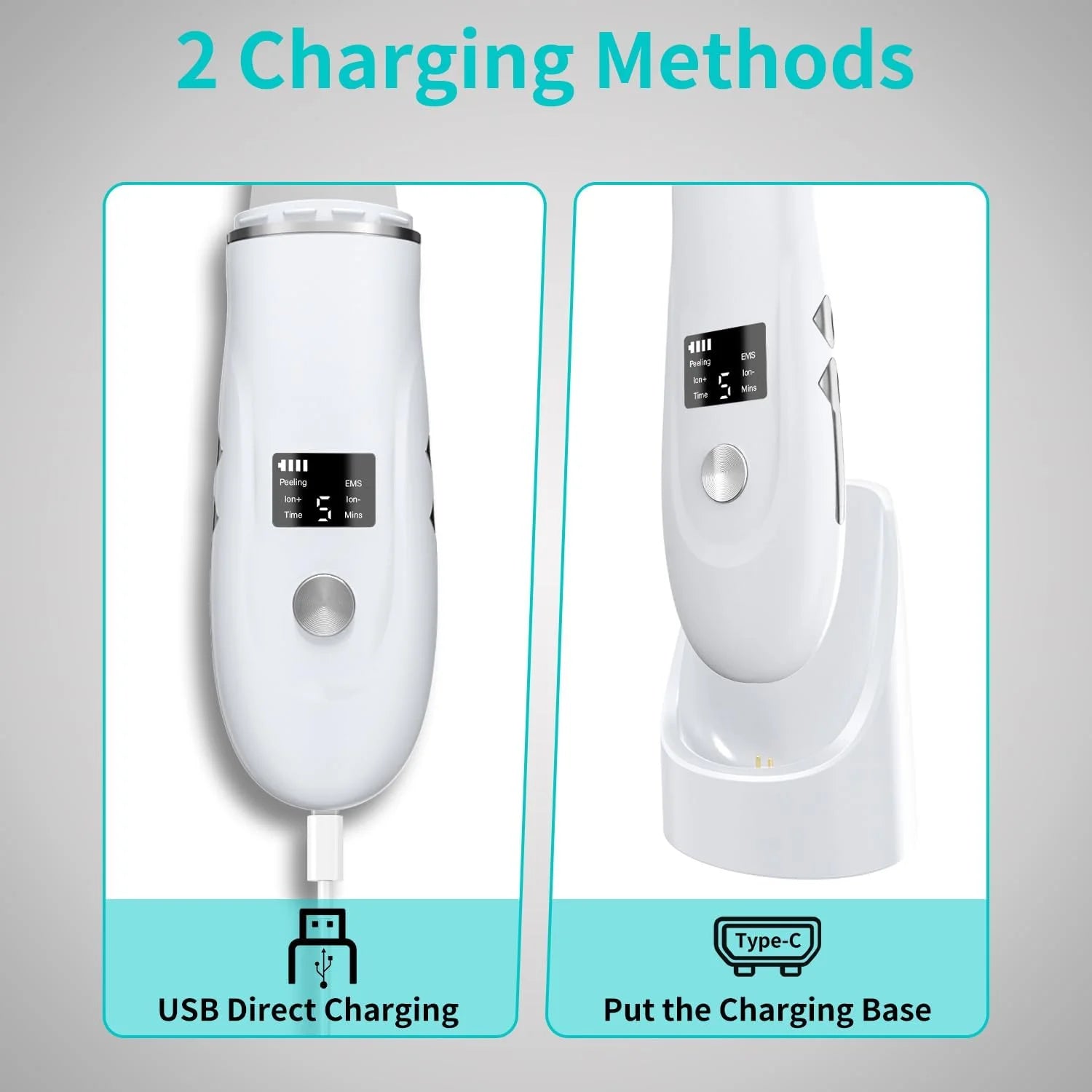 Ultrasonic Facial Skin Scrubber and Pore Cleaner - 4