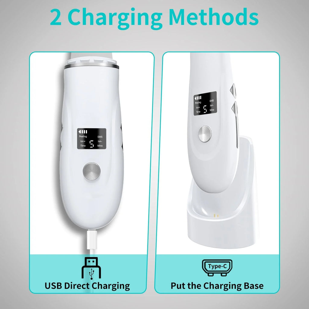 Ultrasonic Facial Skin Scrubber and Pore Cleaner
