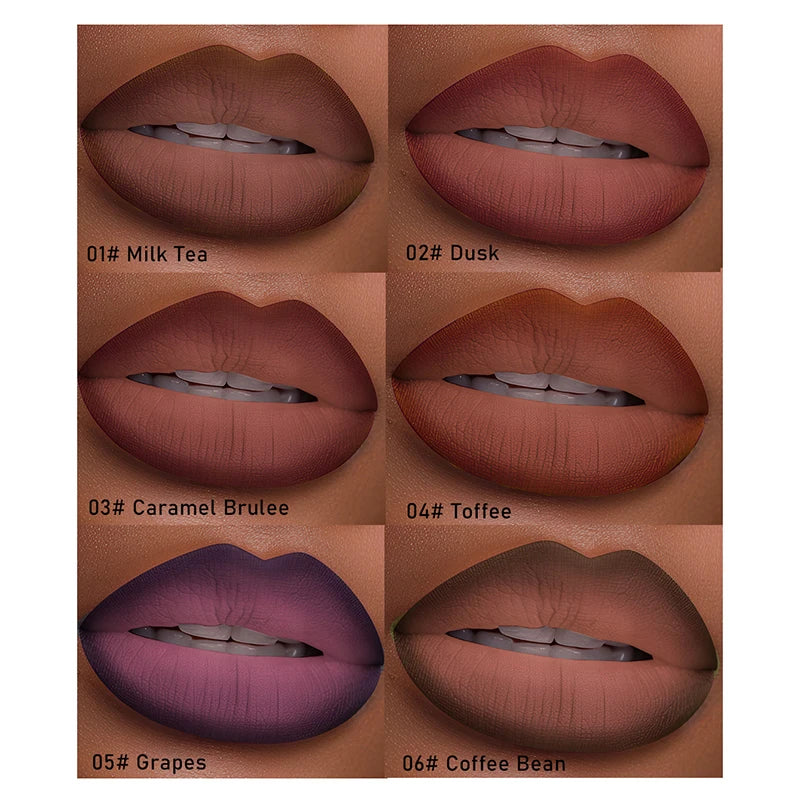 Matte Velvet Lip Liner Crayon for Long-Lasting Waterproof Makeup - 4