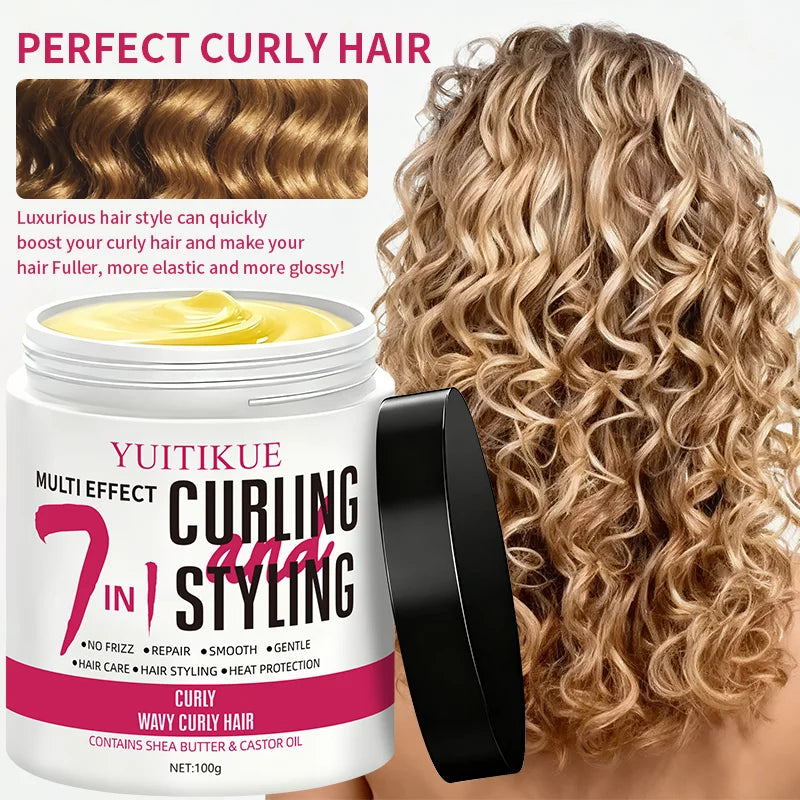 7-in-1 Curling Cream for Curly and Wavy Hair 100g