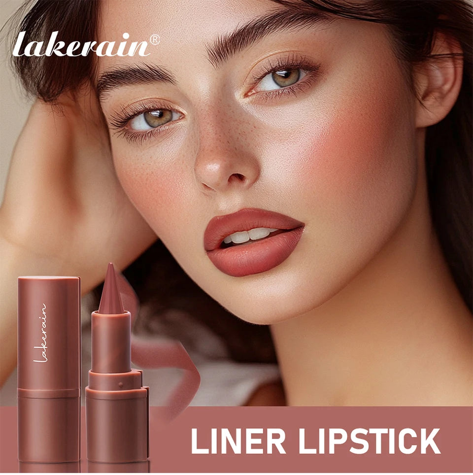 2-in-1 Waterproof Matte Lipstick and Lip Liner - 7
