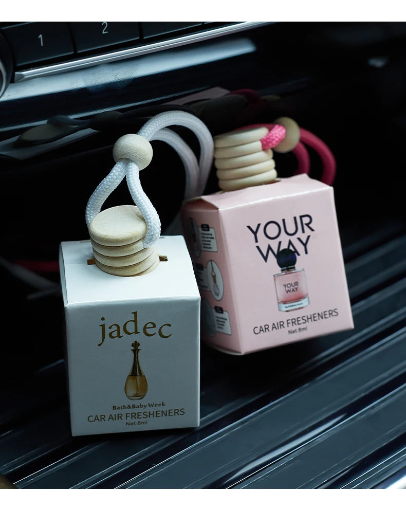Car Air Freshener Hanging Perfume Diffuser Bottle for Vehicle Interior