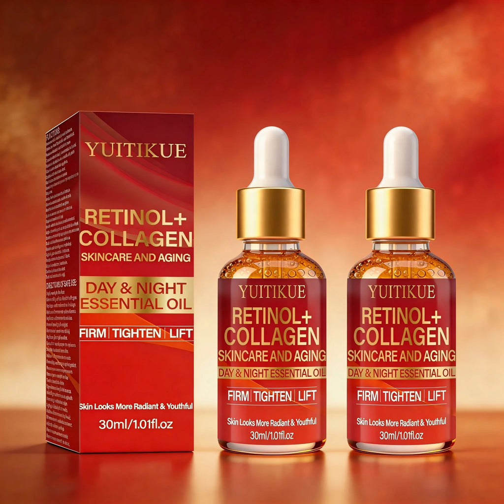 YUITIKUE Retinol and Collagen Anti Aging Face Serum Firming Oil