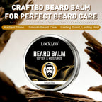 LOCKMIO Beard Care Kit Men Grooming Set Oil Balm and Styling Tools